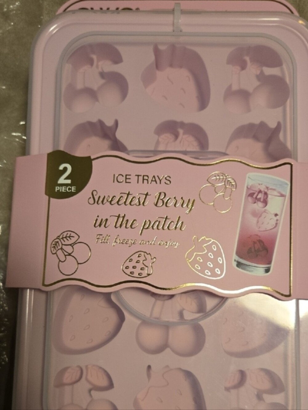 Ice Tray Sweet Berry Set - Pink - Picture 3 of 3